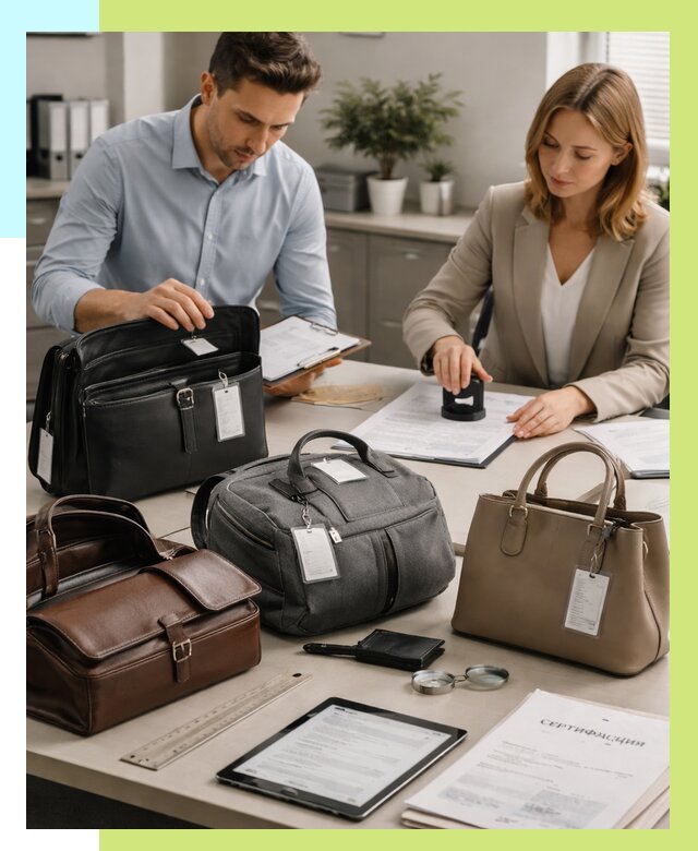 Сертификация сумок в Нижнеудинске от 7628 руб. | Алешин-Нжк