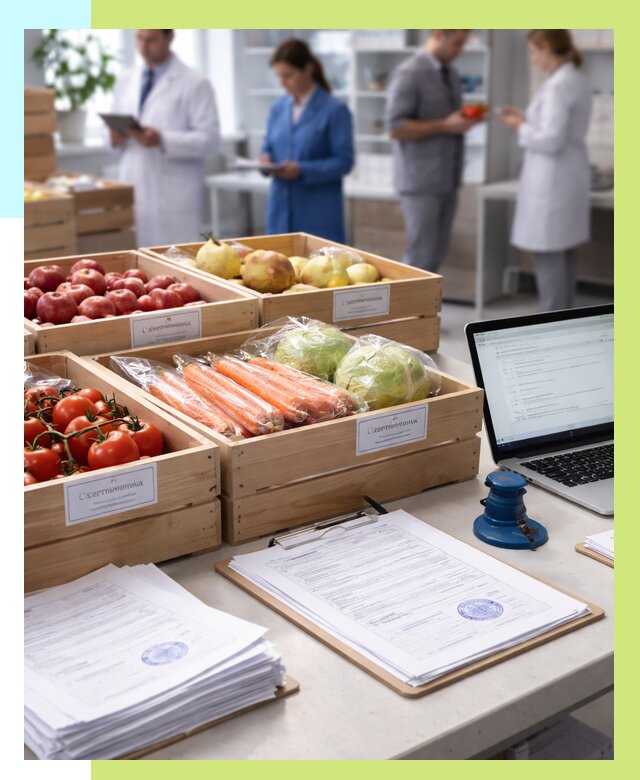 Сертификация овощей и фруктов в Нижнеудинске от 8645 р. | Алешин-Нжк