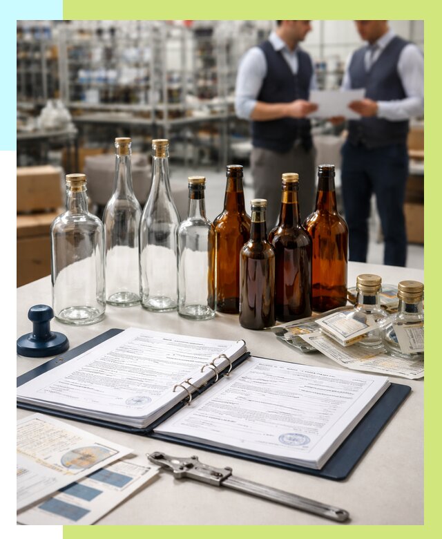 Сертификация стеклянных бутылок в Нижнеудинске от 25428 р. | Алешин-Нжк
