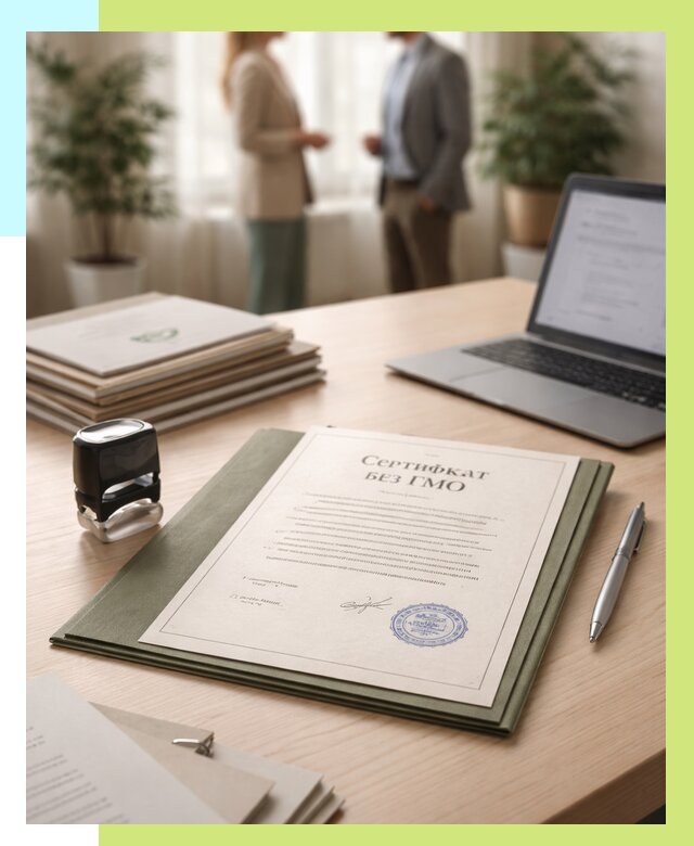 Сертификат без ГМО в Нижнеудинске от 7628 р. оформить срочно Алешин-Нжк